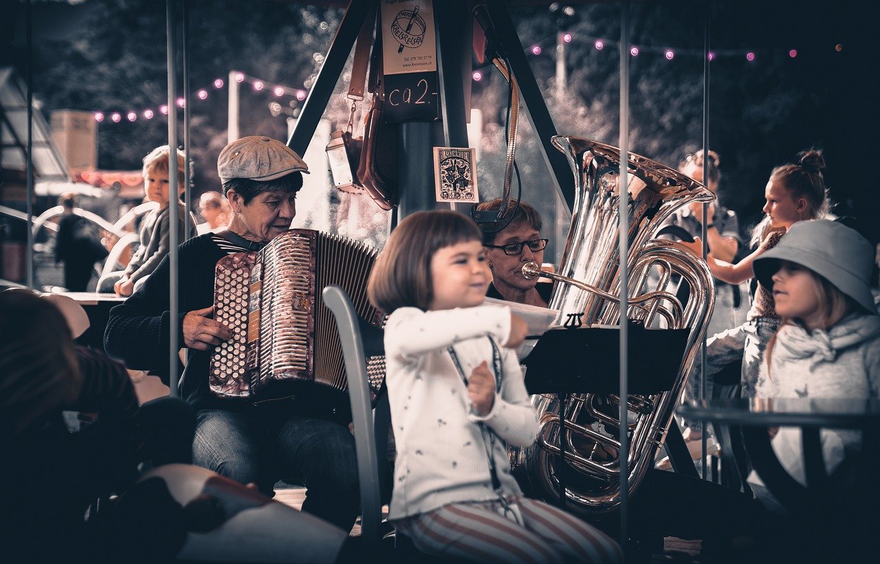 carousel fair carnival people 8271184